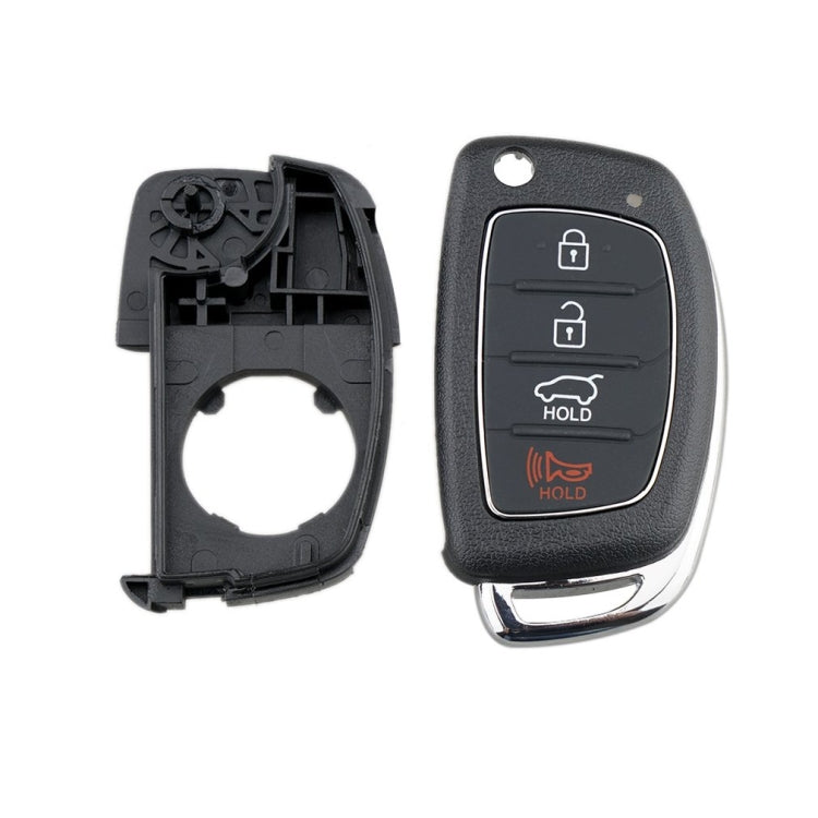 Elektroniktrade Für Hyundai 4-Tasten-Klappautoschlüsselgehäuse mit Metallkante Solaris ix35 ix4 Santa, For Hyundai 4-button Solaris ix35 ix4 Elektroniktrade Switzerland