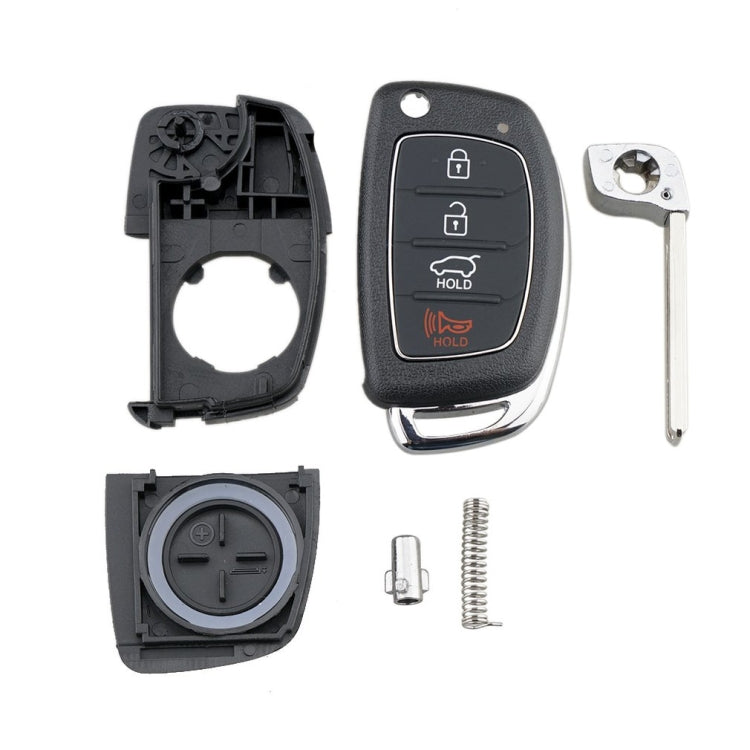 Elektroniktrade Für Hyundai 4-Tasten-Klappautoschlüsselgehäuse mit Metallkante Solaris ix35 ix4 Santa, For Hyundai 4-button Solaris ix35 ix4 Elektroniktrade Switzerland