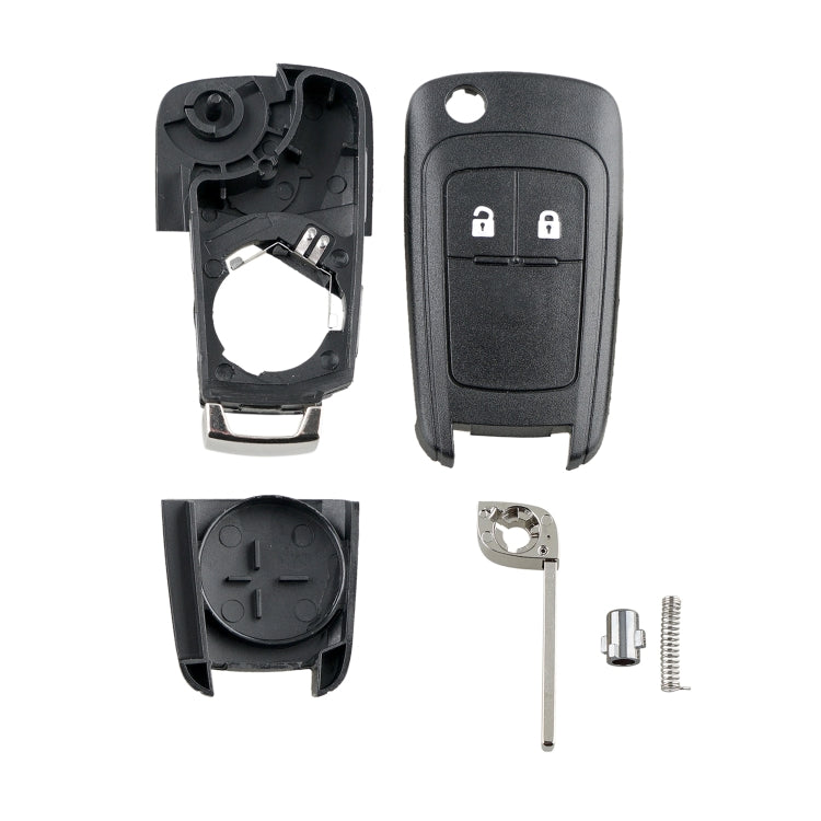 Elektroniktrade Für Opel Autoschlüssel Ersatz 2 Tasten Autoschlüsseletui mit faltbarem Schlüsselblatt, 2 Buttons with Foldable Key Blade elektroniktrade Switzerland