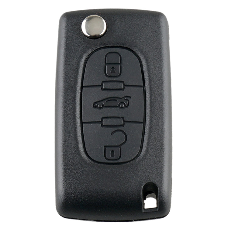 Elektroniktrade Für PEUGEOT 3 Tasten, intelligenter ferngesteuerter Autoschlüssel mit integriertem Chip, Batterie, Halter und Schlitzschlüsselblatt, Frequenz: 433 MHz, 3 Buttons Elektroniktrade Switzerland