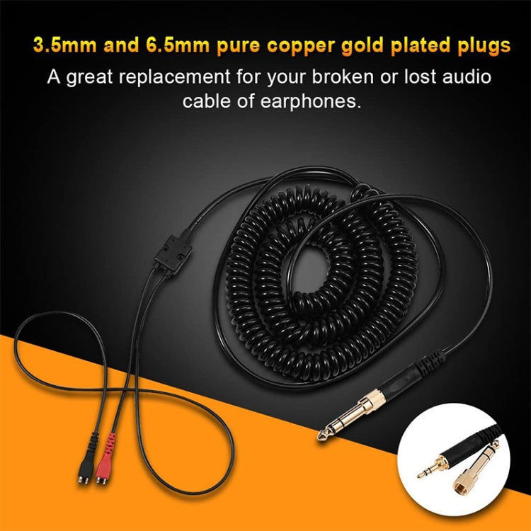 Elektroniktrade Für Sennheiser HD25 / HD560 / HD540 / HD430 / HD250 Kopfhörer-Federkabel, Kabellänge: 1,5m-5m elektroniktrade Switzerland