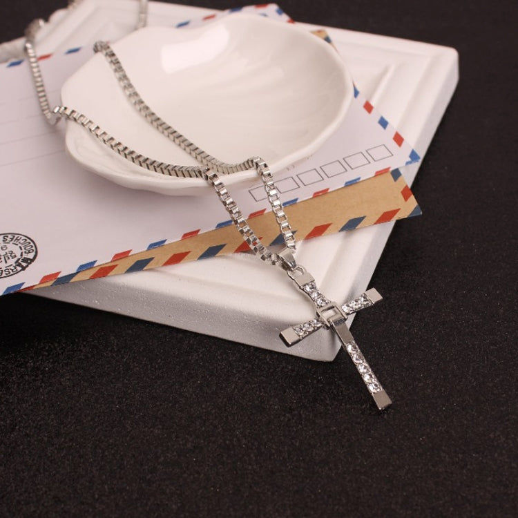 Elektroniktrade Fashion Strass Kreuz Anhänger Halskette Gold / Silber Elektroniktrade Switzerland
