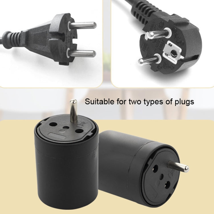 Elektroniktrade Fix Adapter SchuKo Konturenstecker – T12 schwarz Elektroniktrade Switzerland