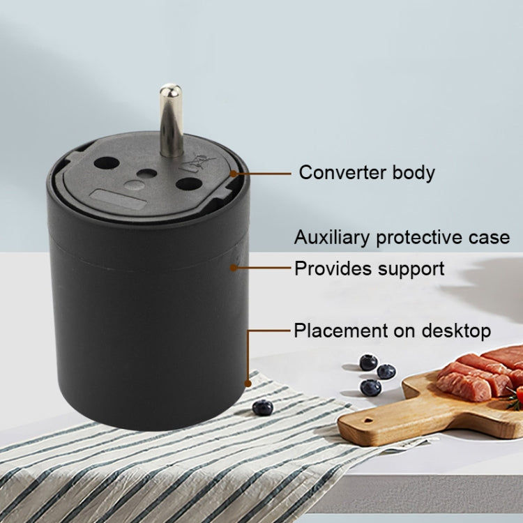 Elektroniktrade Fix Adapter SchuKo Konturenstecker – T12 schwarz Elektroniktrade Switzerland