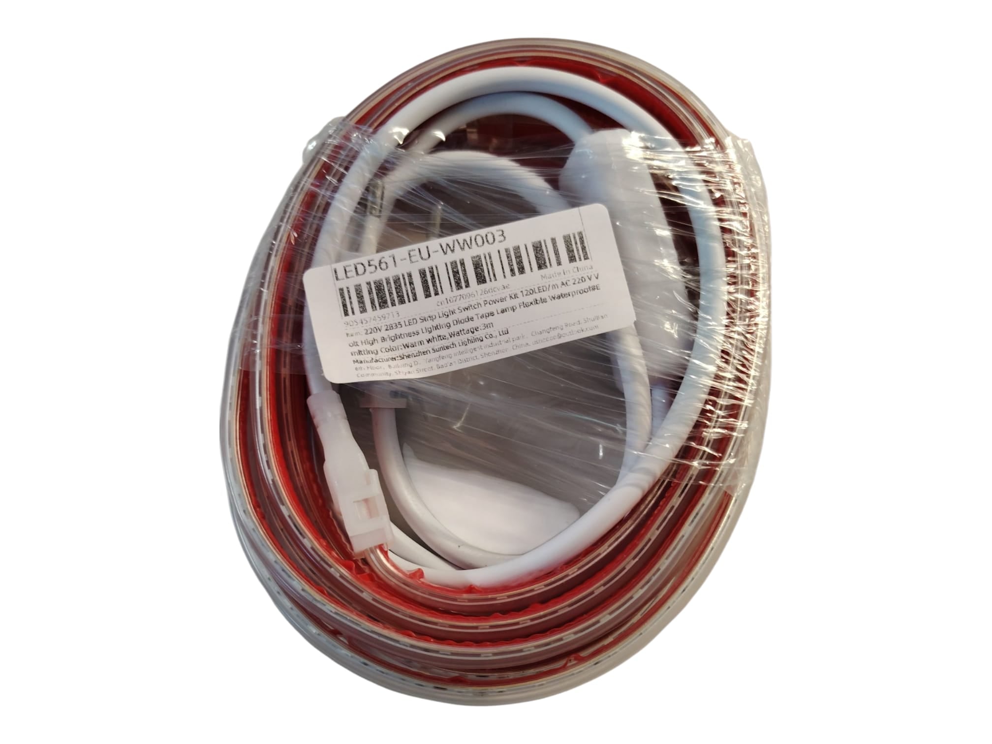 Elektroniktrade Flexibler LED-Streifen 220V - Wasserdicht mit Schalter elektroniktrade Switzerland