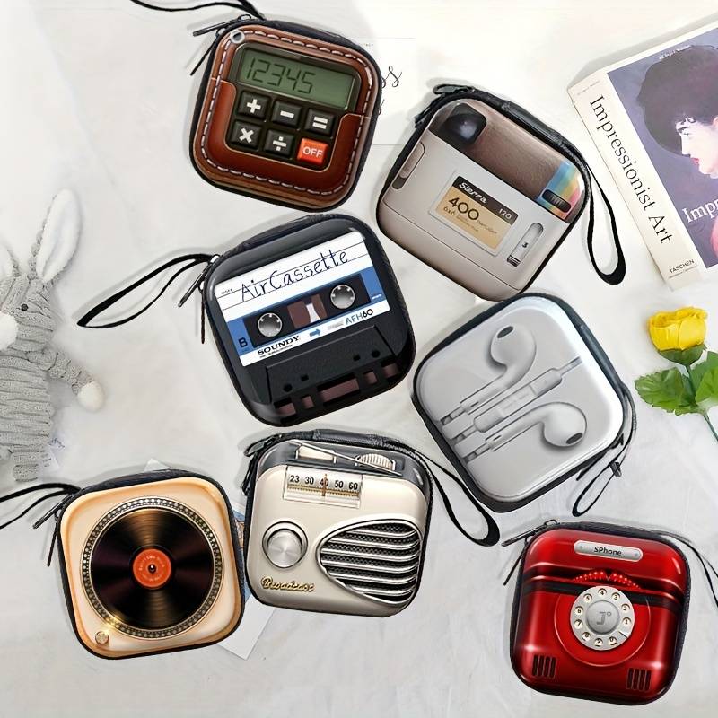 Elektroniktrade Geldbörse, Münztasche Aufbewahrungstasche mit Earpods Aufdruck elektroniktrade Switzerland