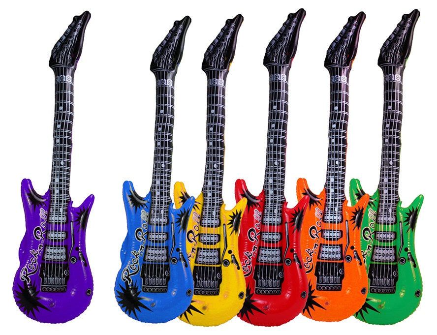 Elektroniktrade Gitarre aufblasbar 6-farbig sortiert ca 100 cm elektroniktrade Switzerland