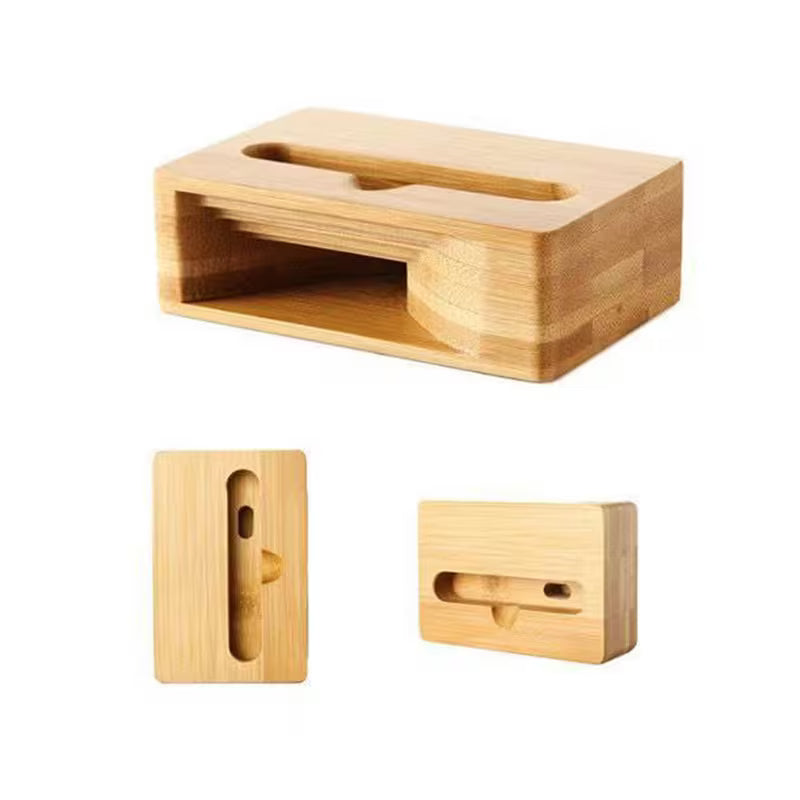 Elektroniktrade Handyhalterung mit Ständer und Verstärker | Holz- und Bambus-Design Elektroniktrade Switzerland