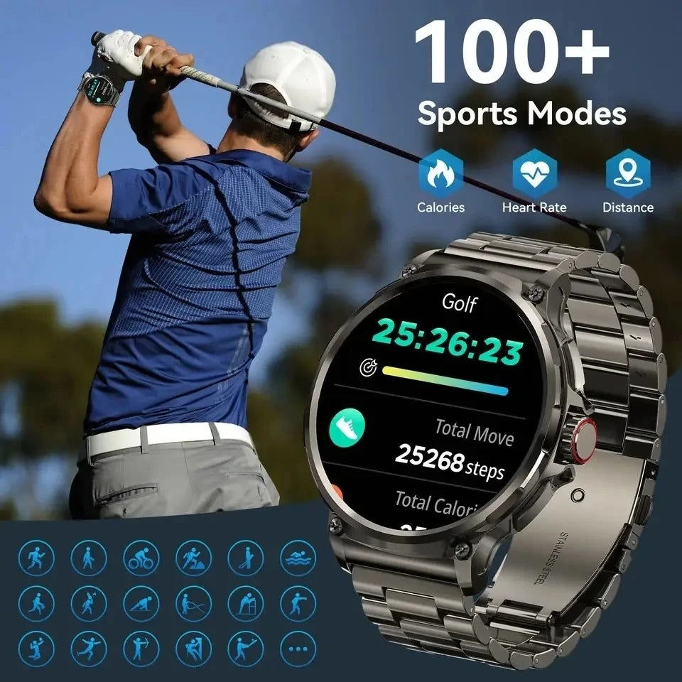Elektroniktrade HD 2024 Smartwatch mit Anruf/Mitteilungen/Herz Monitor/ 710mAh Grosser Akku für 10 Tage elektroniktrade Switzerland