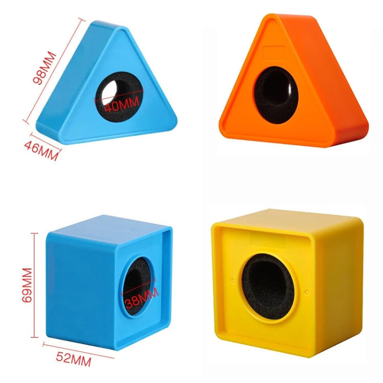 Elektroniktrade Interview-Mikrofon-Logo-Flaggenstation, Square Black, Square Orange, Square Blue, Triangular Black, Triangular Orange, Triangular Blue Elektroniktrade Switzerland