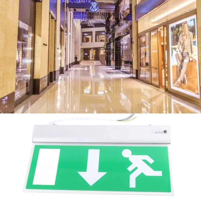 Elektroniktrade LED Notausgangsschild aus Acryl – Sicherheits- & Fluchtwegbeleuchtung (110–220 V) Elektroniktrade Switzerland