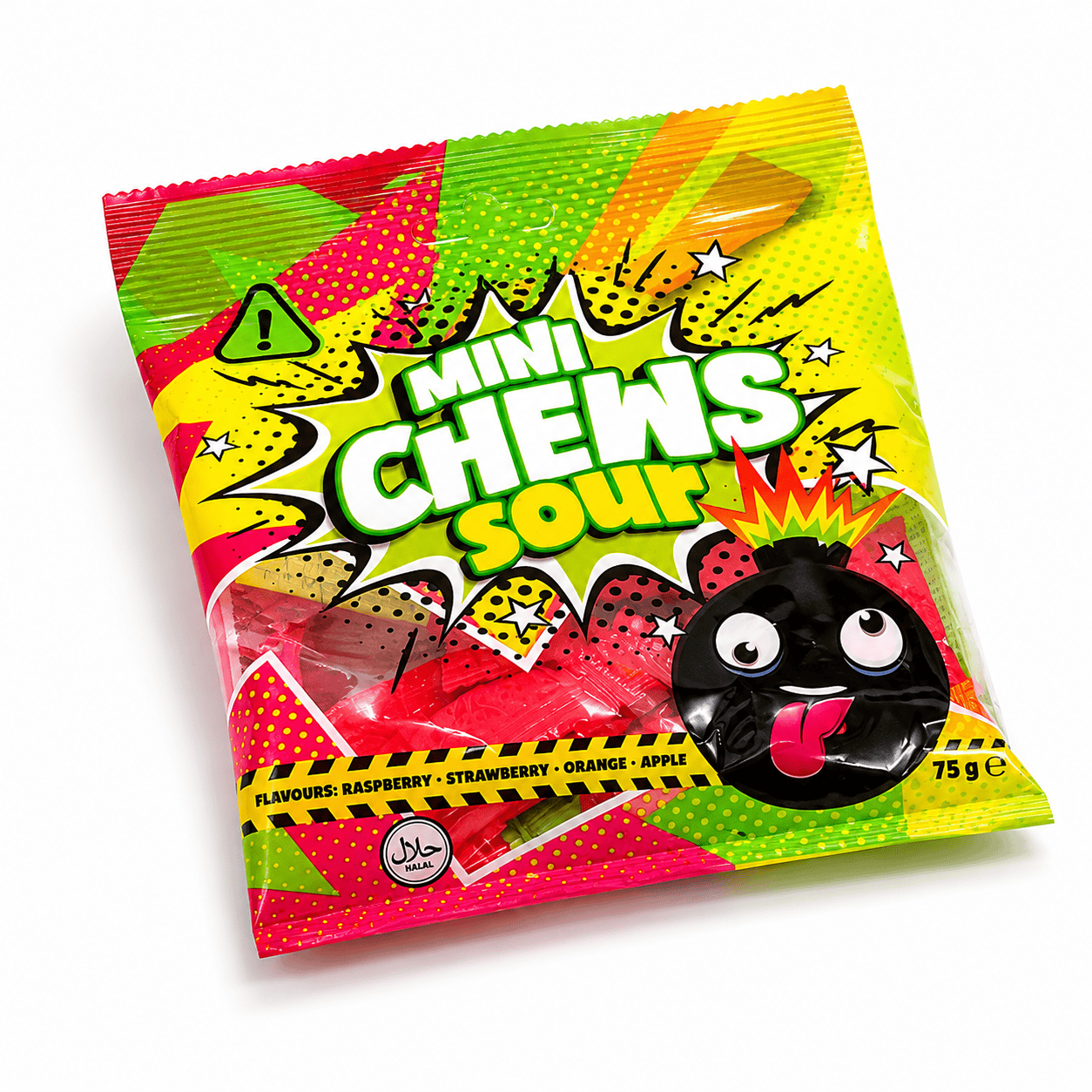 Elektroniktrade Mini Chews Sour 175 g Fruchtige Kaubonbons mit saurem Geschmack Elektroniktrade Switzerland