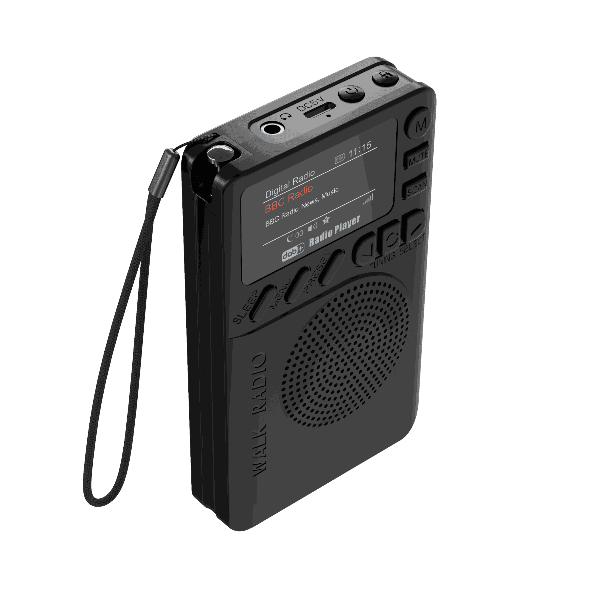 Elektroniktrade Mini DAB+ Taschenradio mit LED Display und Lautsprecher elektroniktrade Switzerland