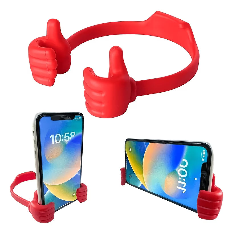 elektroniktrade Mini Handy- &amp; Tablet-Ständer im Hand-Design | Universeller Tischhalter, Rot elektroniktrade Switzerland