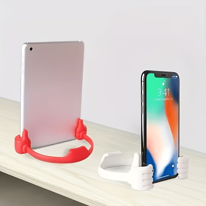 elektroniktrade Mini Handy- &amp; Tablet-Ständer im Hand-Design | Universeller Tischhalter, Rot elektroniktrade Switzerland