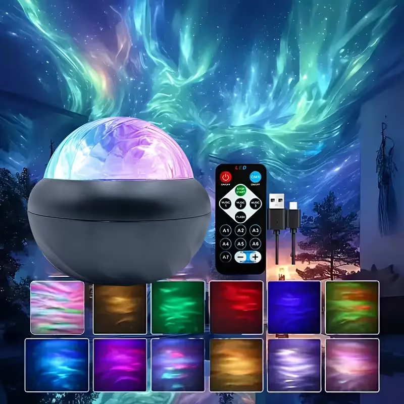 Elektroniktrade Nordlichter & Galaxie Projektor, Dual-Modus für Schlafzimmer/Party/Kinderzimmer USB) Elektroniktrade Switzerland