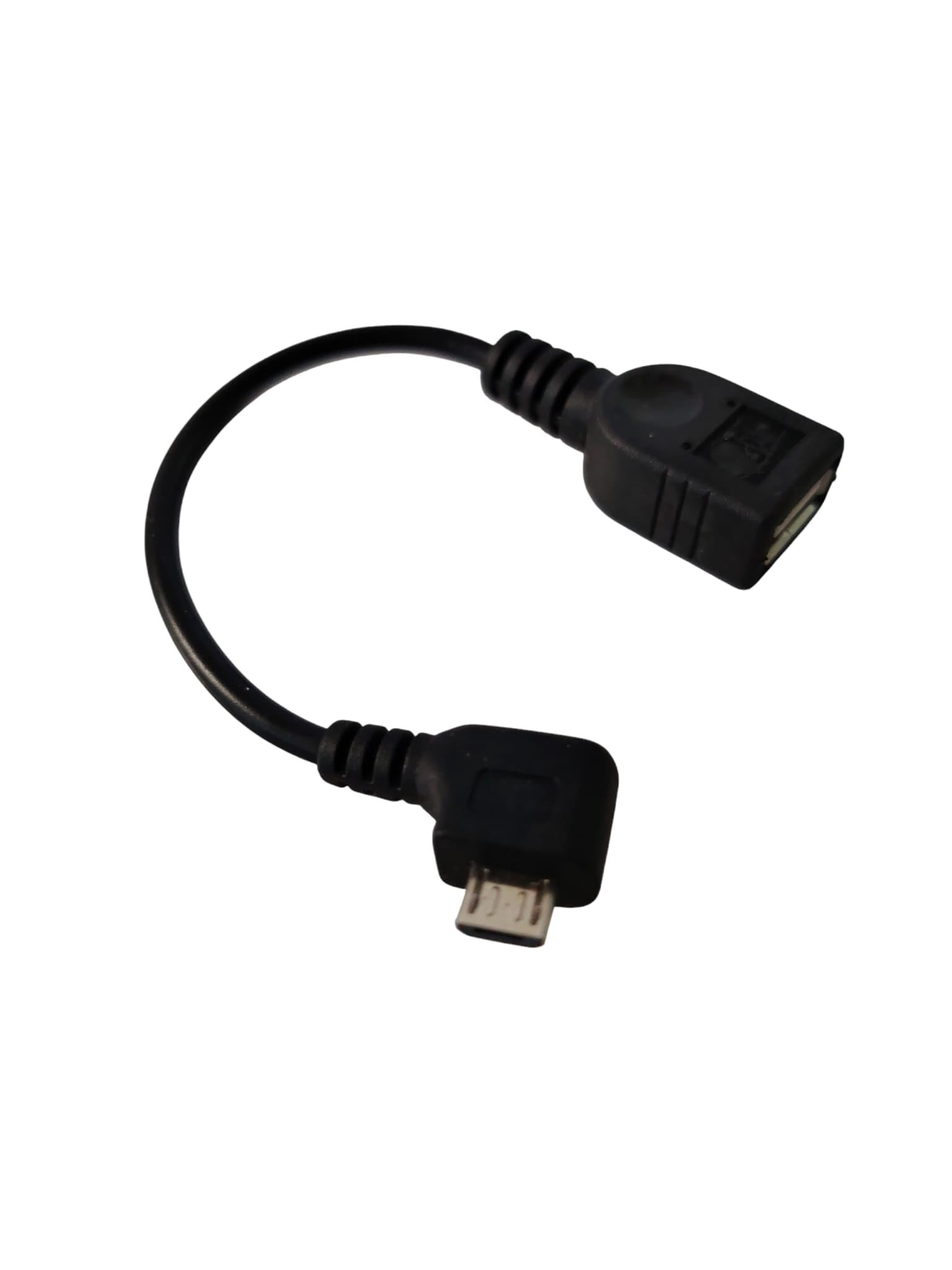 elektroniktrade OTG Kabel MicroUSB gewinkelt auf USB A Kupplung elektroniktrade Switzerland