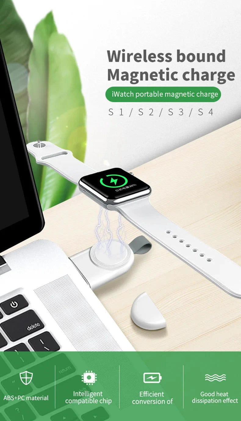 Elektroniktrade Portabler Wireless Ladeadapter für Apple Watch (USB-C Stecker/Kupplung) Elektroniktrade Switzerland