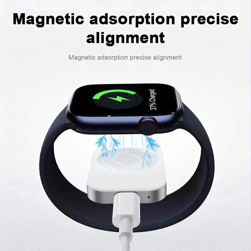 Elektroniktrade Portabler Wireless Ladeadapter für Apple Watch (USB-C Stecker/Kupplung) elektroniktrade Switzerland