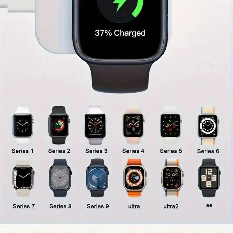 Elektroniktrade Portabler Wireless Ladeadapter für Apple Watch (USB-C Stecker/Kupplung) elektroniktrade Switzerland