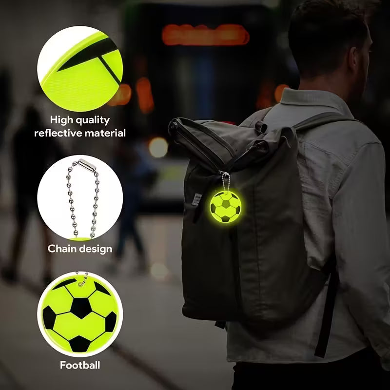Elektroniktrade Reflektierender Fußballanhänger für Rucksäcke, Schlüsselbund Elektroniktrade Switzerland