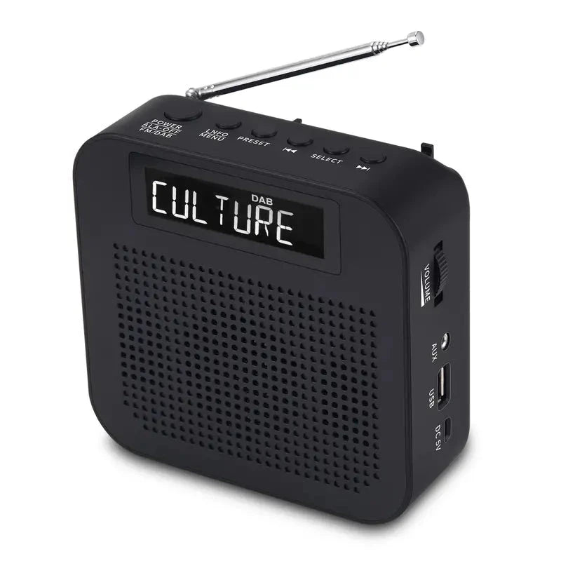 Elektroniktrade Retro-DAB+Radio mit LCD-Display – DAB/DAB+/FM/Bluetooth mit USB/Batterien DAB3 Elektroniktrade Switzerland