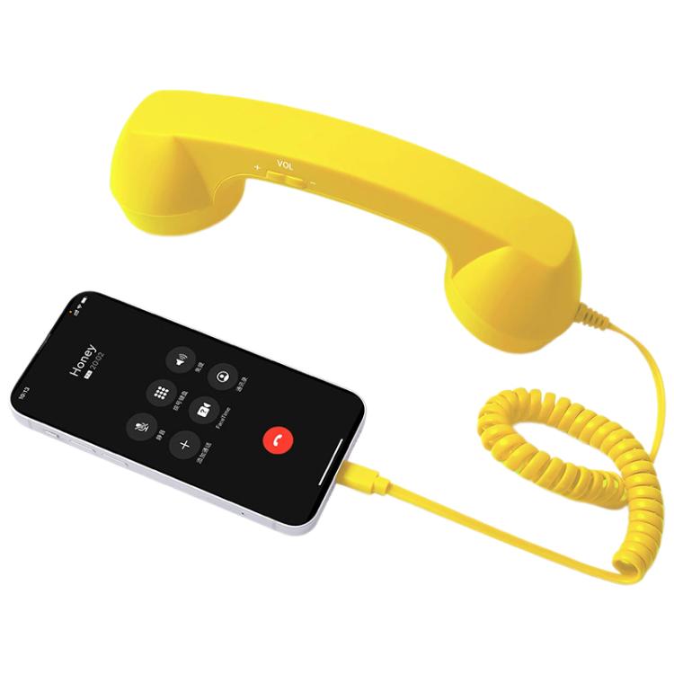 elektroniktrade Retro-Telefon mit Mikrofon und Typ-C-Stecker, strahlungsabweisender Handy-Hörer, Type-C elektroniktrade Switzerland