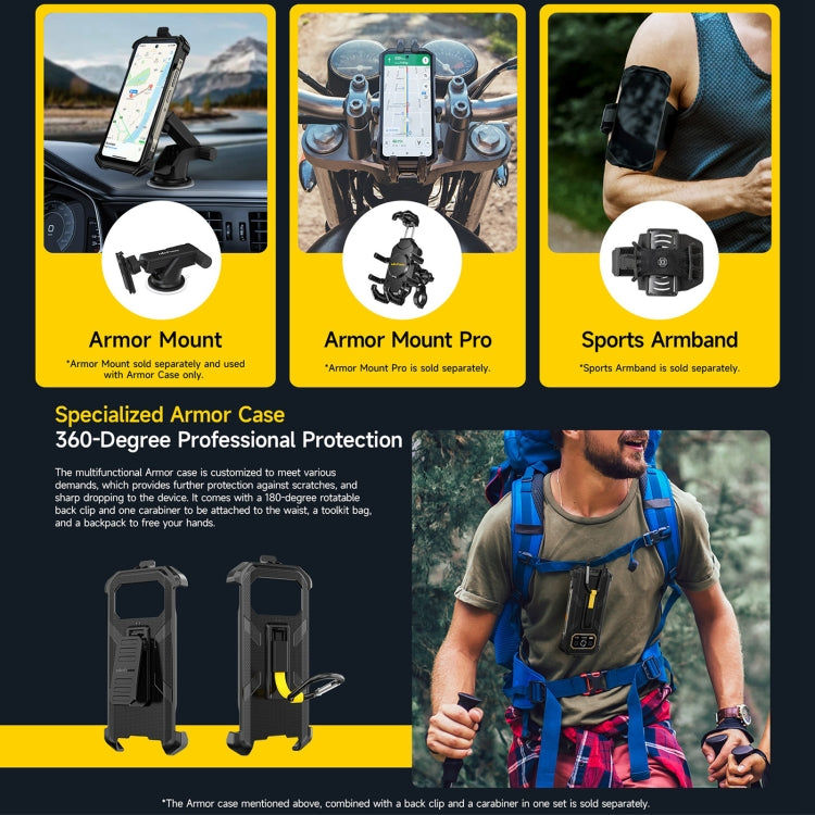 Elektroniktrade Robustes Ulefone Armor 27 Pro-Telefon, 12 GB + 256 GB, Nachtsicht, 10600 mAh, 6,78 Zoll Android 14 MediaTek Dimensity 6300 Octa Core, Netzwerk: 5G, NFC, Armor 27 Pro Elektroniktrade Switzerland