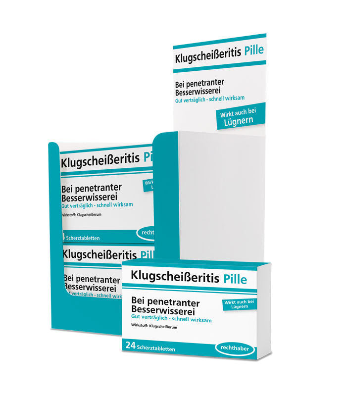 Elektroniktrade Scherztablette Klugscheißeritis Pille 22g Elektroniktrade Switzerland