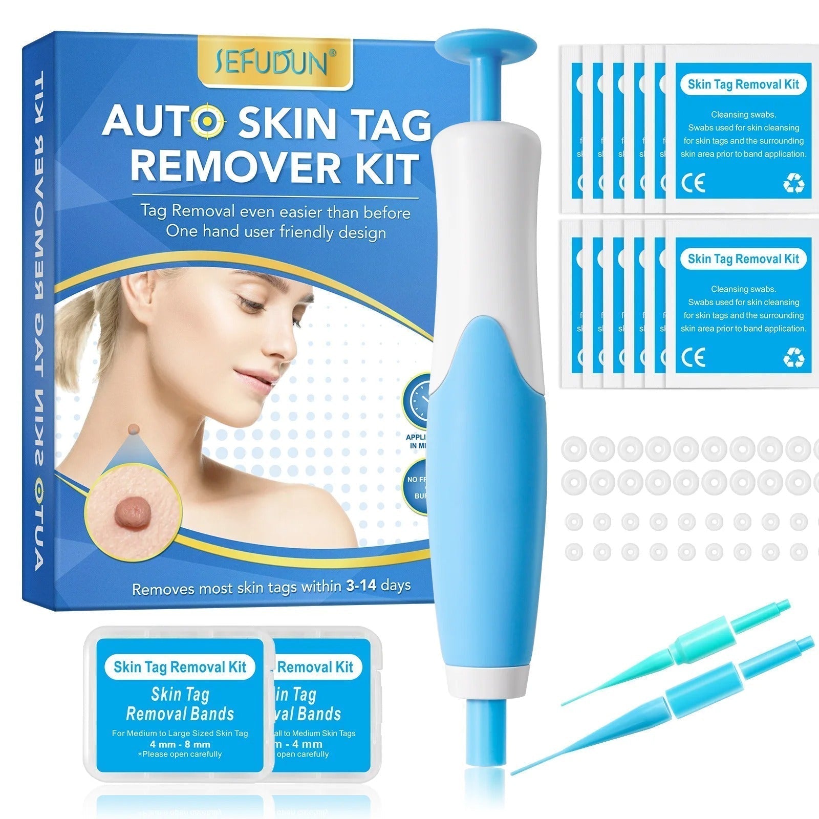 Elektroniktrade Set zur Entfernung großer & kleiner Stielwarzen mit Tupfern - Skin Tag Remover elektroniktrade Switzerland