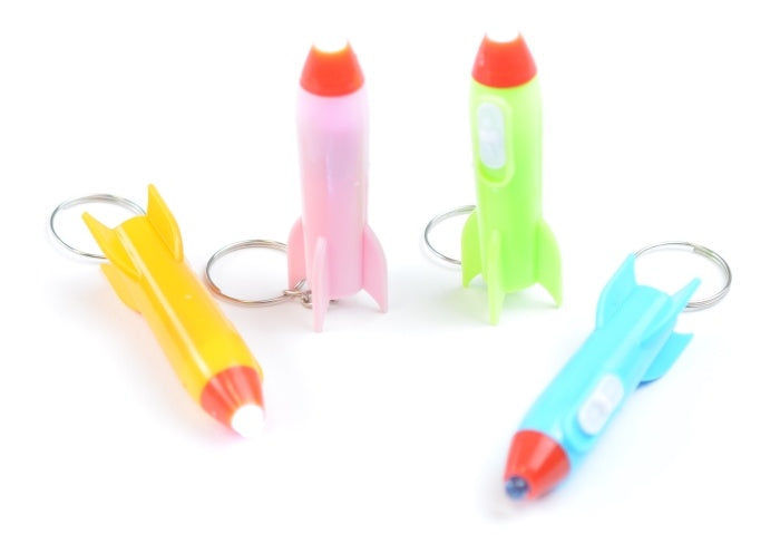 Elektroniktrade Taschenlampe Rakete an Schlüsselanhänger ca 6 cm mit An-und Ausschalter elektroniktrade Switzerland