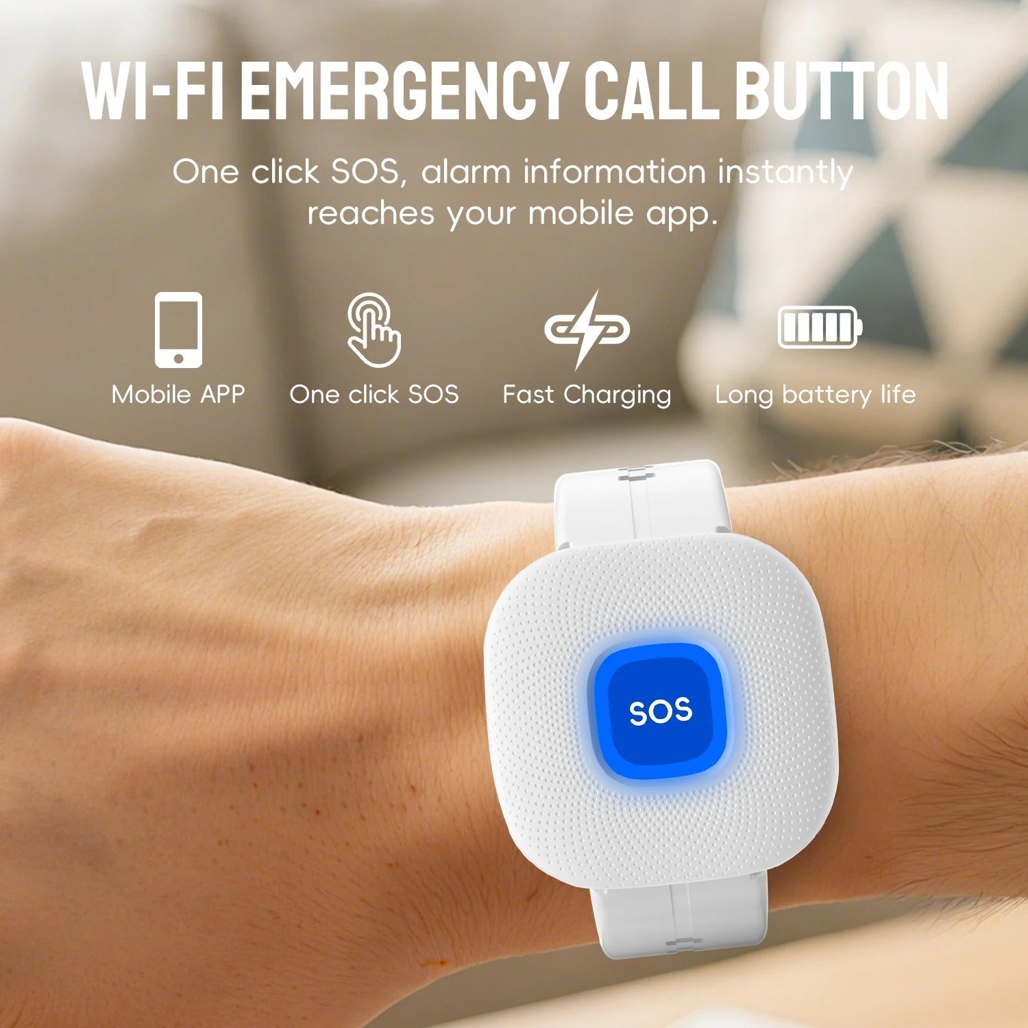 Elektroniktrade Tuya Smart WiFi SOS-Notruf-Uhrenband für Senioren, Kinder & Patienten Elektroniktrade Switzerland