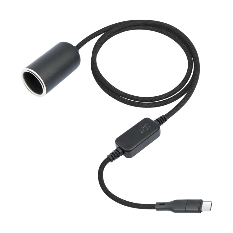 Elektroniktrade Typ-C 5 V bis 12 V Auto-Zigarettenanzünder-Buchse Boost-Kabel mit Spannungsanzeige elektroniktrade Switzerland