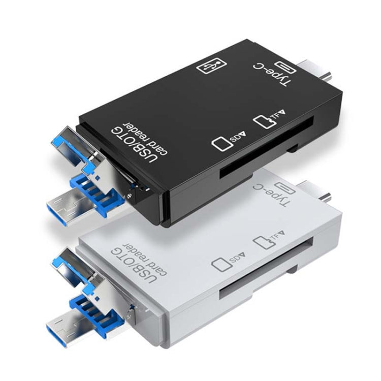 Elektroniktrade Typ-C & Micro USB & USB 2.0 3 in 1  Multi-Funktions-Kartenleser / TF / SD (weiß) elektroniktrade Switzerland