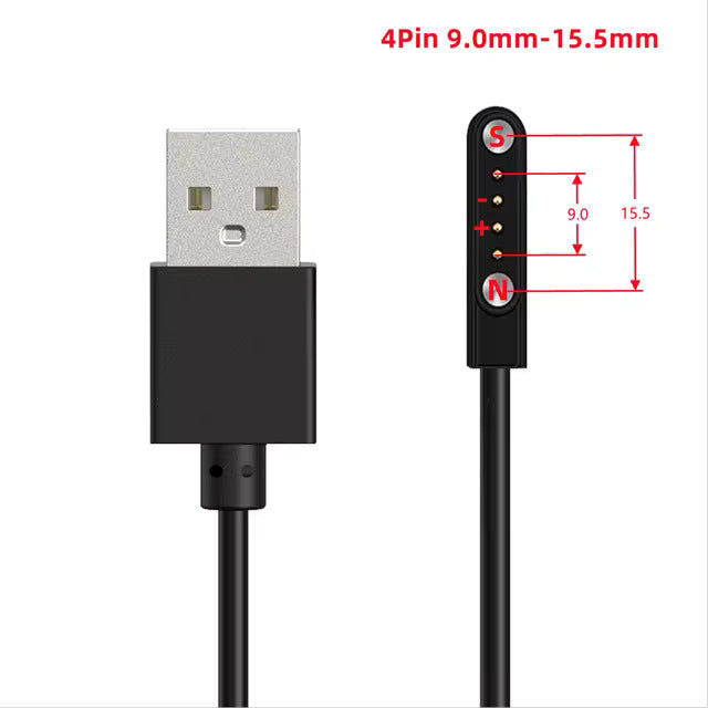Elektroniktrade Universelles magnetisches Ladekabel USB für Smartwatches elektroniktrade Switzerland