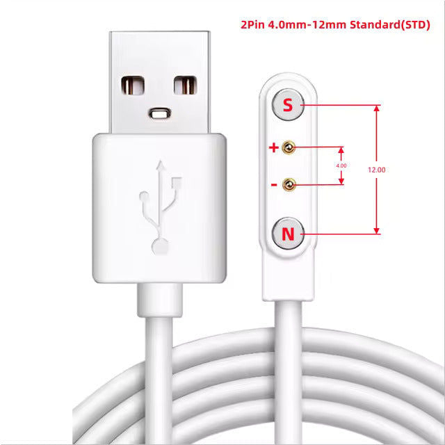 Elektroniktrade Universelles magnetisches Ladekabel USB für Smartwatches elektroniktrade Switzerland