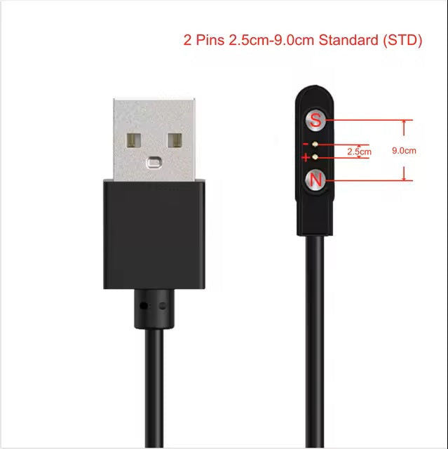 Elektroniktrade Universelles magnetisches Ladekabel USB für Smartwatches elektroniktrade Switzerland