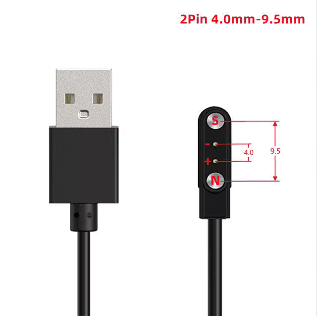 Elektroniktrade Universelles magnetisches Ladekabel USB für Smartwatches elektroniktrade Switzerland