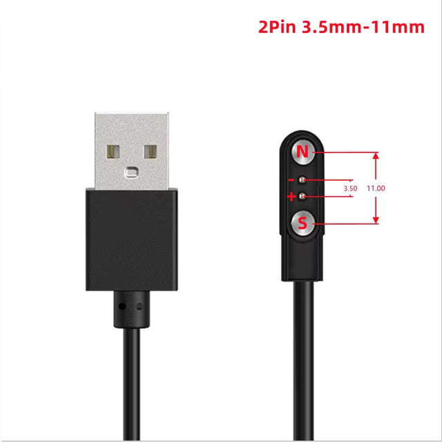 Elektroniktrade Universelles magnetisches Ladekabel USB für Smartwatches elektroniktrade Switzerland