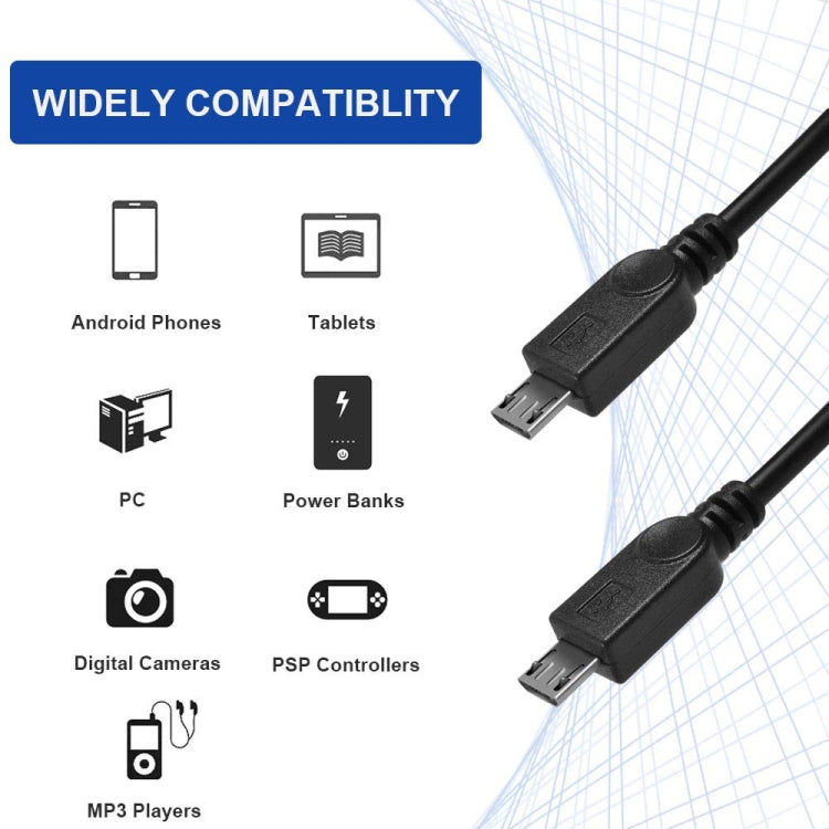 Elektroniktrade USB 2.0-Stecker auf 2 Micro-USB-Stecker, Länge: ca. 30 cm elektroniktrade Switzerland