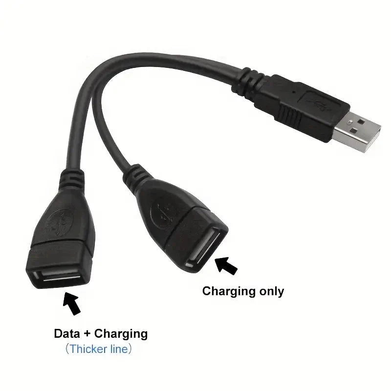 Elektroniktrade USB 2.0 Stecker auf Dual Buchse Kabel elektroniktrade Switzerland