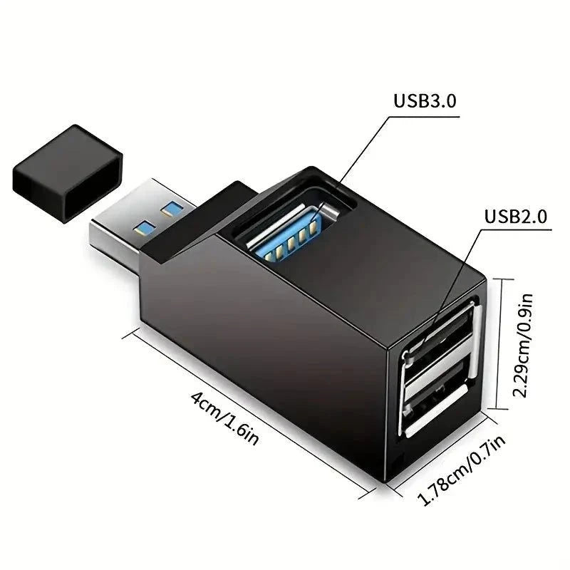 Elektroniktrade USB 3.0 HUB Adapter Extender Mini Splitter Box mit 3 Ports Elektroniktrade Switzerland