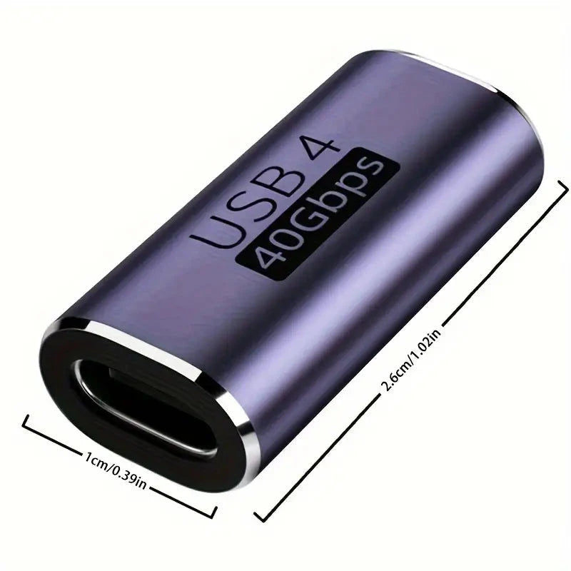 Elektroniktrade USB-C Adapter Typ C Buchse auf Buchse Extender Unterstützung 100 W 40 Gbit/s Elektroniktrade Switzerland