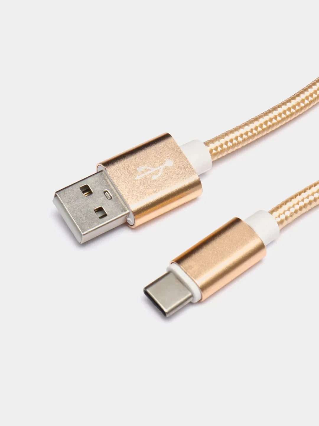 Elektroniktrade USB-C Ladekabel 2 Meter Lang in Gold für Android Geräte Elektroniktrade Switzerland