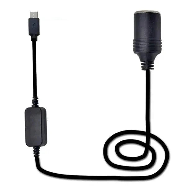 Elektroniktrade USB-C PD Typ-C Stecker auf 12V Zigarettenanzünderbuchse 30/50/100/300 cm elektroniktrade Switzerland
