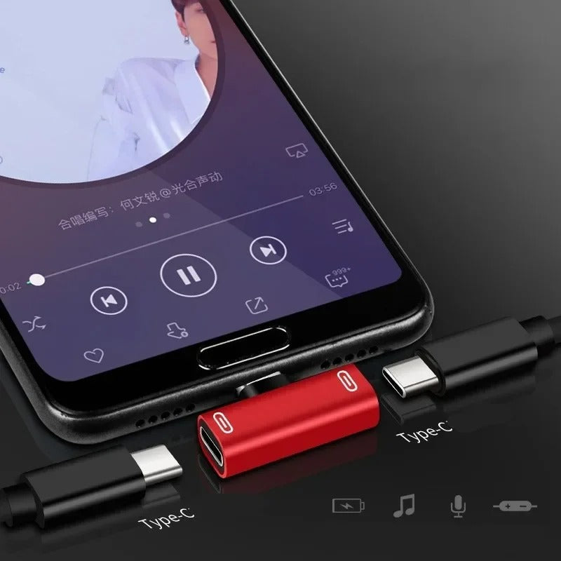 Elektroniktrade USB-C Splitter Typ C Stecker auf Dual Typ C Buchse Adapter Elektroniktrade Switzerland