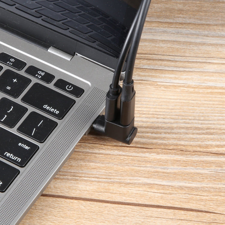 Elektroniktrade USB-C/Typ-C-Stecker auf Dual-Typ-C-Buchse, 90-Grad-Winkeladapter Elektroniktrade Switzerland