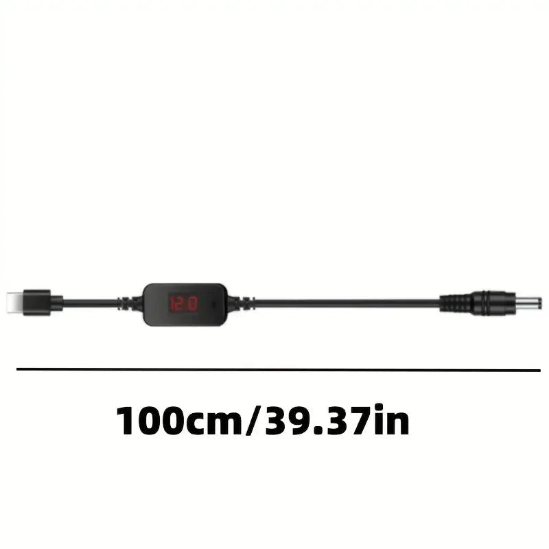 Elektroniktrade USB-C zu DC 5521 PD Kabel mit 34 Adaptern, 5-20V einstellbar für viele Geräte Elektroniktrade Switzerland