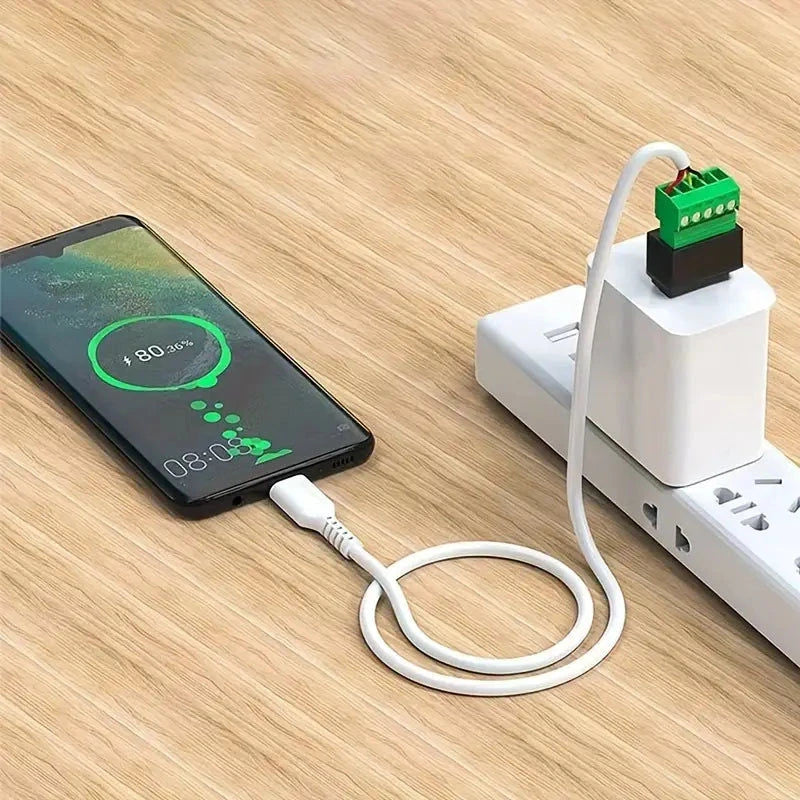 Elektroniktrade USB-Stecker auf 5P-Terminal Klemmenblock-Adapter USB2.0 Typ A Elektroniktrade Switzerland