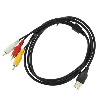 Elektroniktrade USB zu 3 x Cinch-Stecker, Länge: 1,5m Elektroniktrade Switzerland